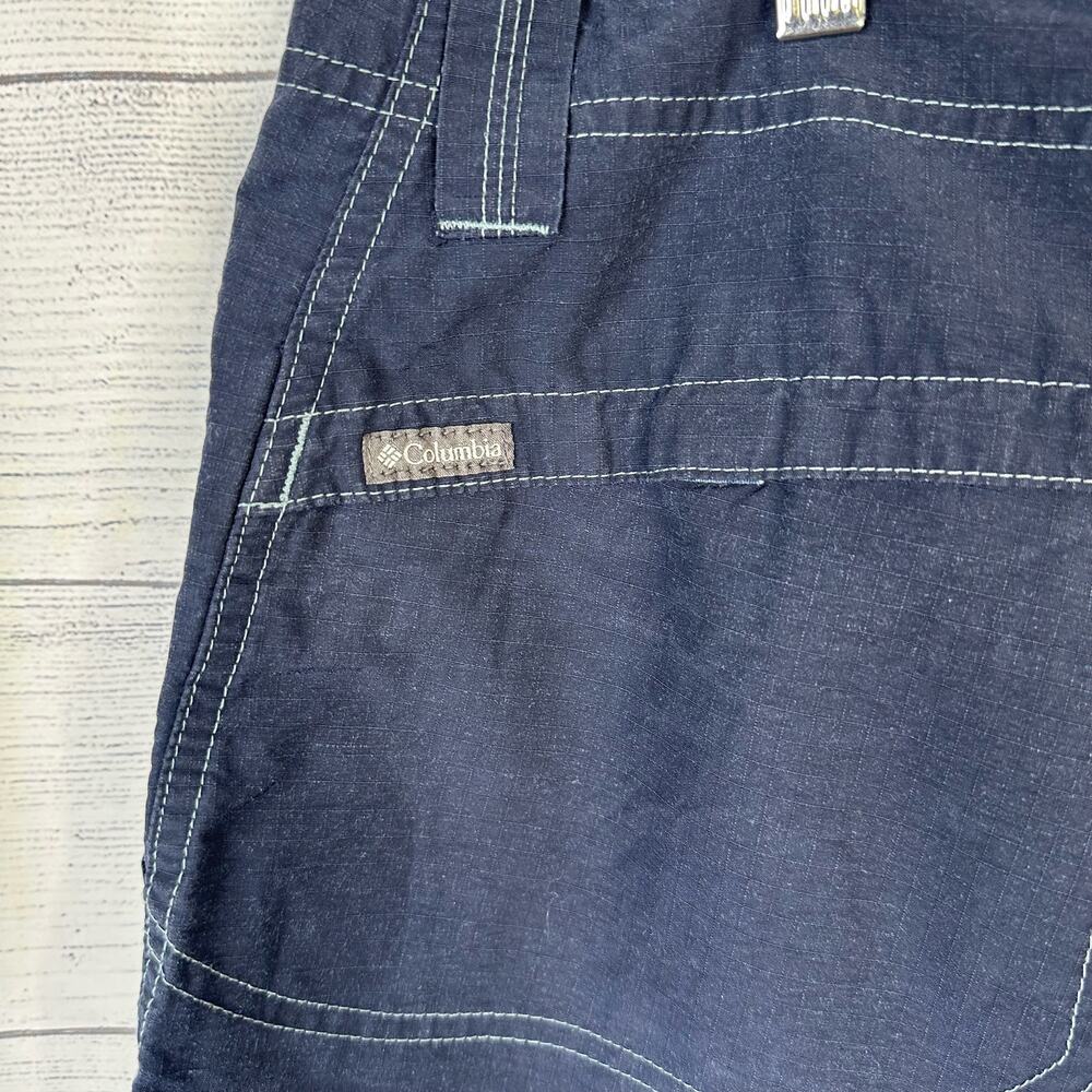 Columbia Mens size 40 9" Inseam Blue Cargo OmniShade Hiking Shorts am4368 - Picture 4 of 6